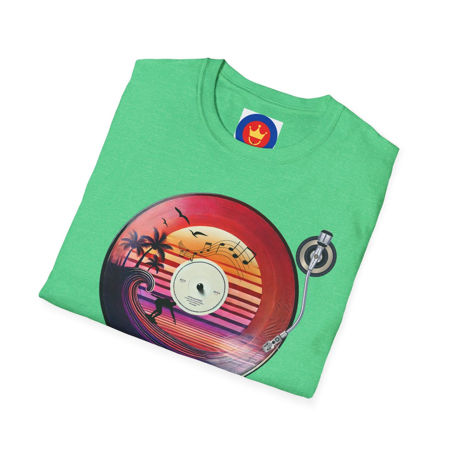 Beach Surf Vinyl Unisex T-Shirt | Beach Bum Fashion Apparel