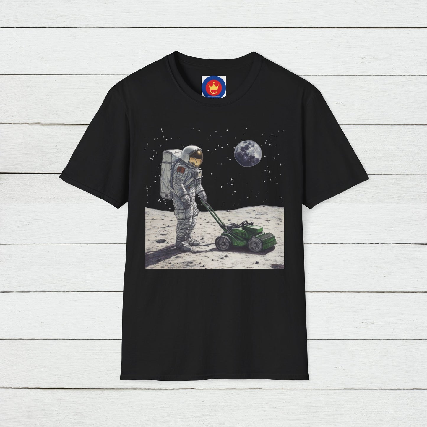 Astronaut Shirt, Funny Moon Shirt, Funny Spaceman Shirt, Outer Space Shirt, Lawn Mowing Tee, Lawn Mowers Gift, Astronomy, Unisex T-shirt