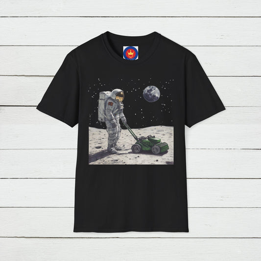 Astronaut Shirt, Funny Moon Shirt, Funny Spaceman Shirt, Outer Space Shirt, Lawn Mowing Tee, Lawn Mowers Gift, Astronomy, Unisex T-shirt