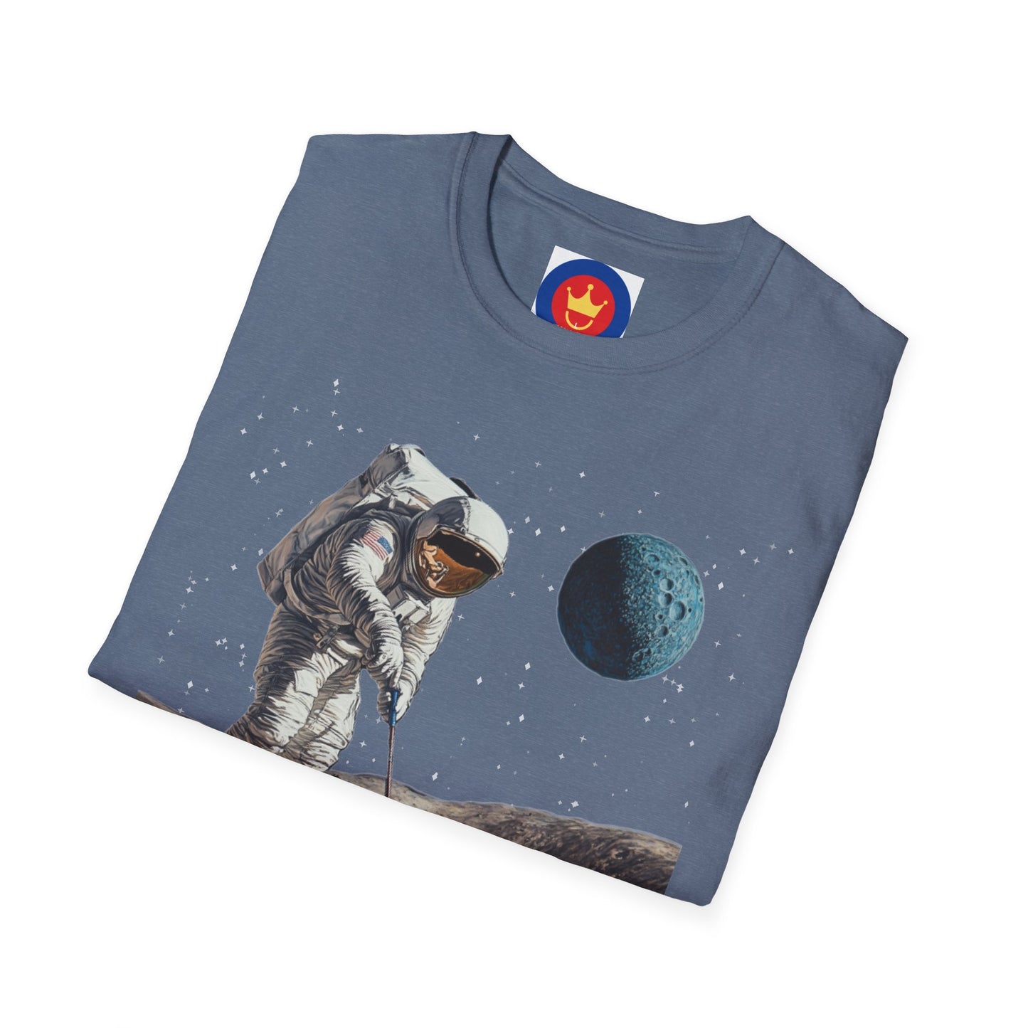 Astronaut Golfer Unisex T-Shirt | Outer Space Golf Shirt
