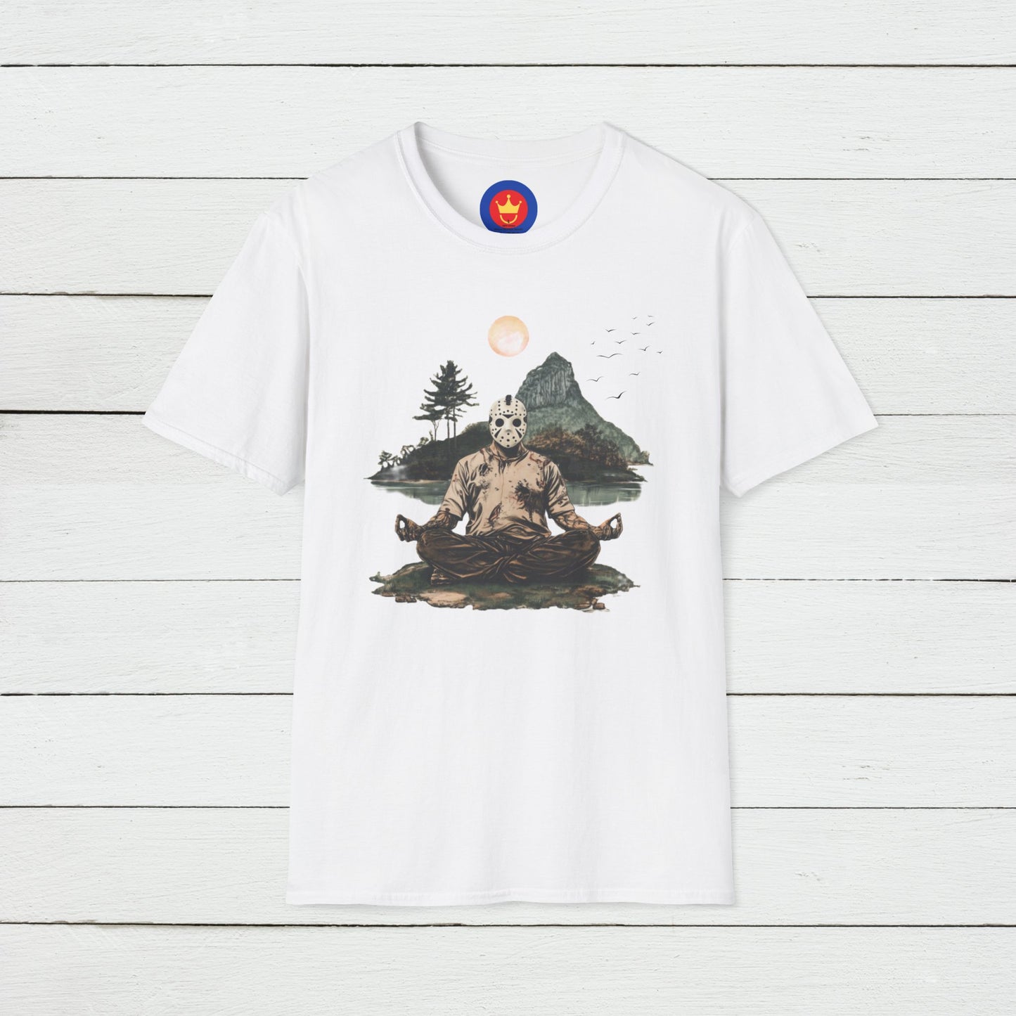 Friday the 13th Jason Vorhees Zen Unisex T-Shirt | Meditation Tee