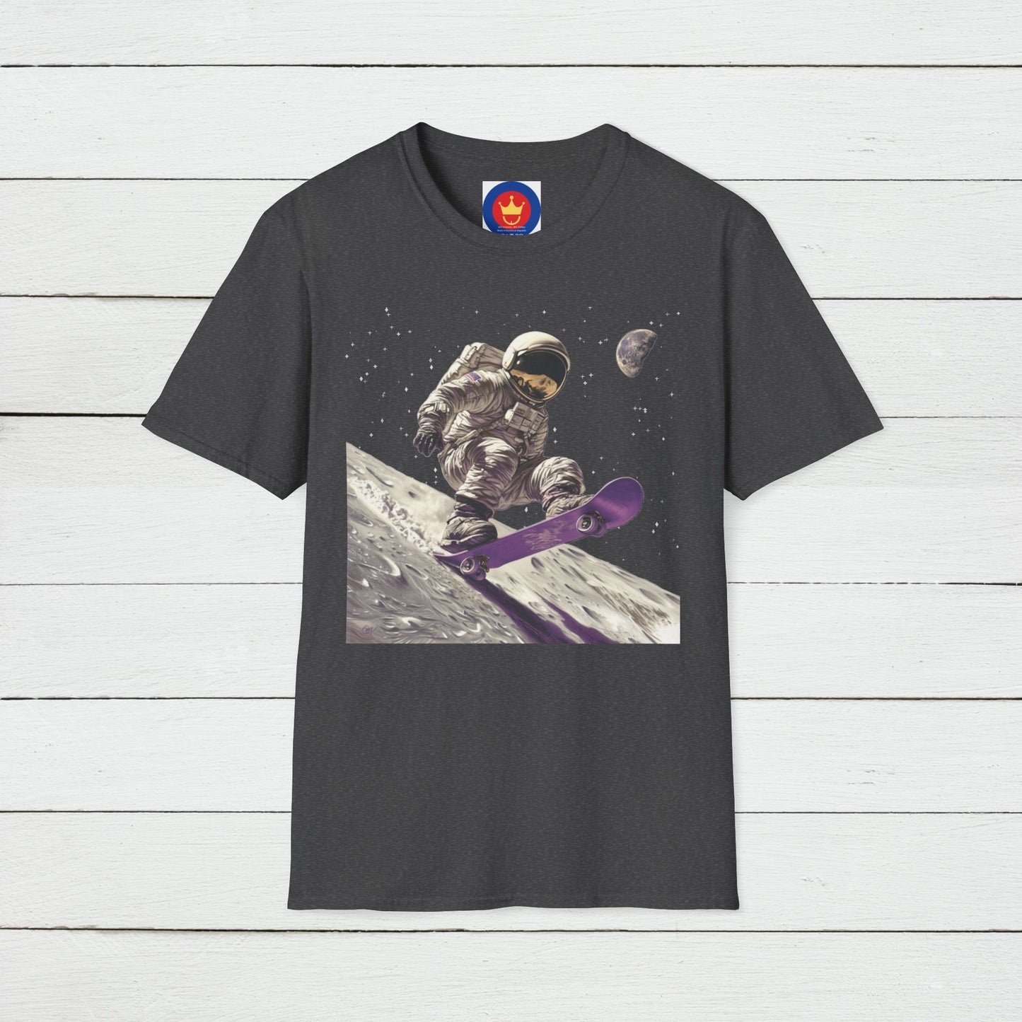 Astronaut Shirt, Funny Moon Shirt, Funny Spaceman Shirt, Outer Space Shirt, Skateboarding Shirt, Skateboarder Shirt, Skate Tee, Unisex Shirt