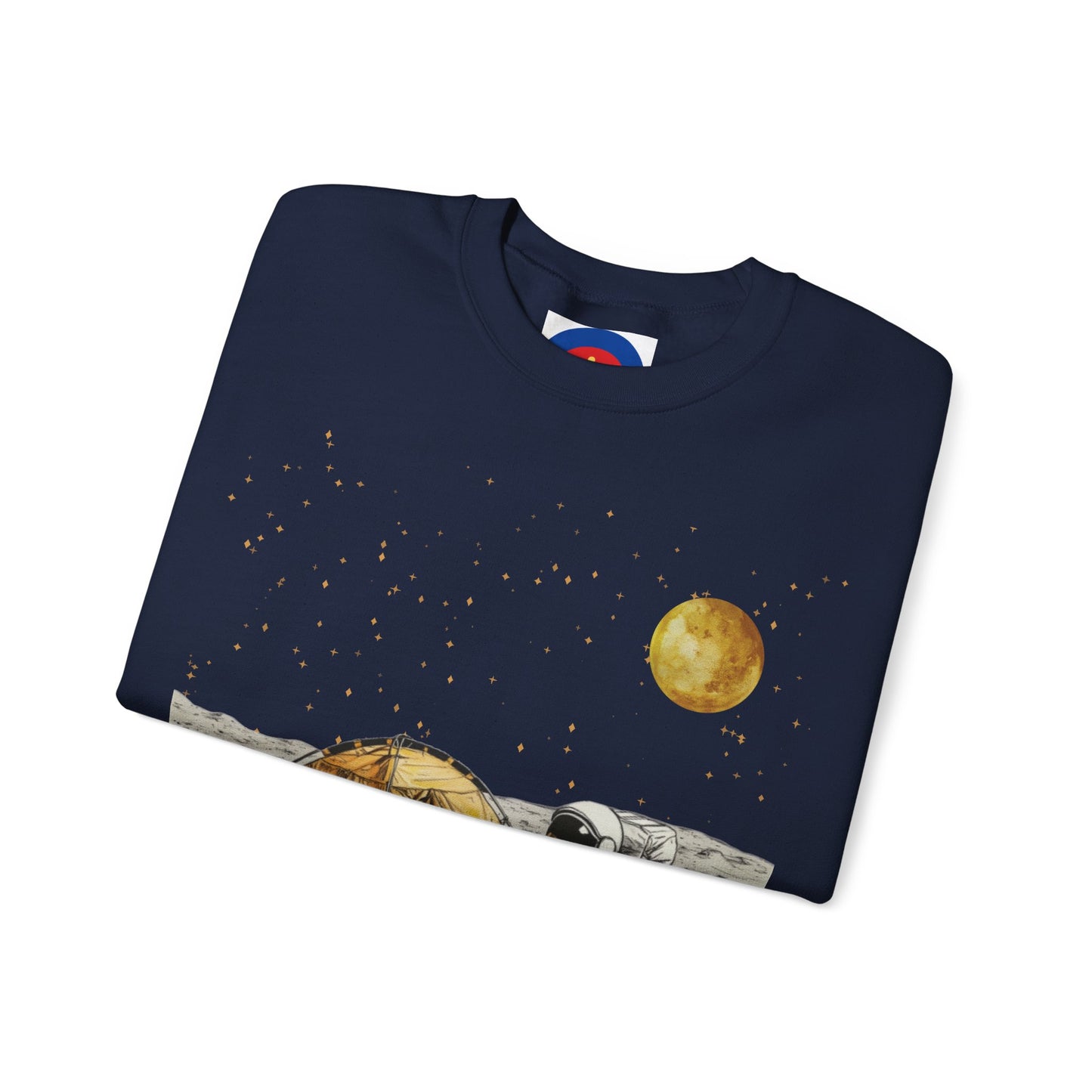 Astronaut Camping on the Moon Sweatshirt | Funny Moon Sweater