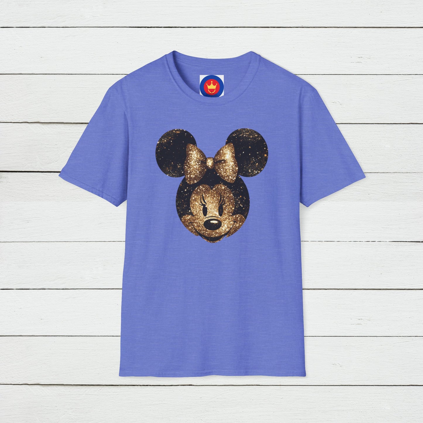 Disney Inspired Unisex T-Shirt | Glitter Gold Minnie Shirt