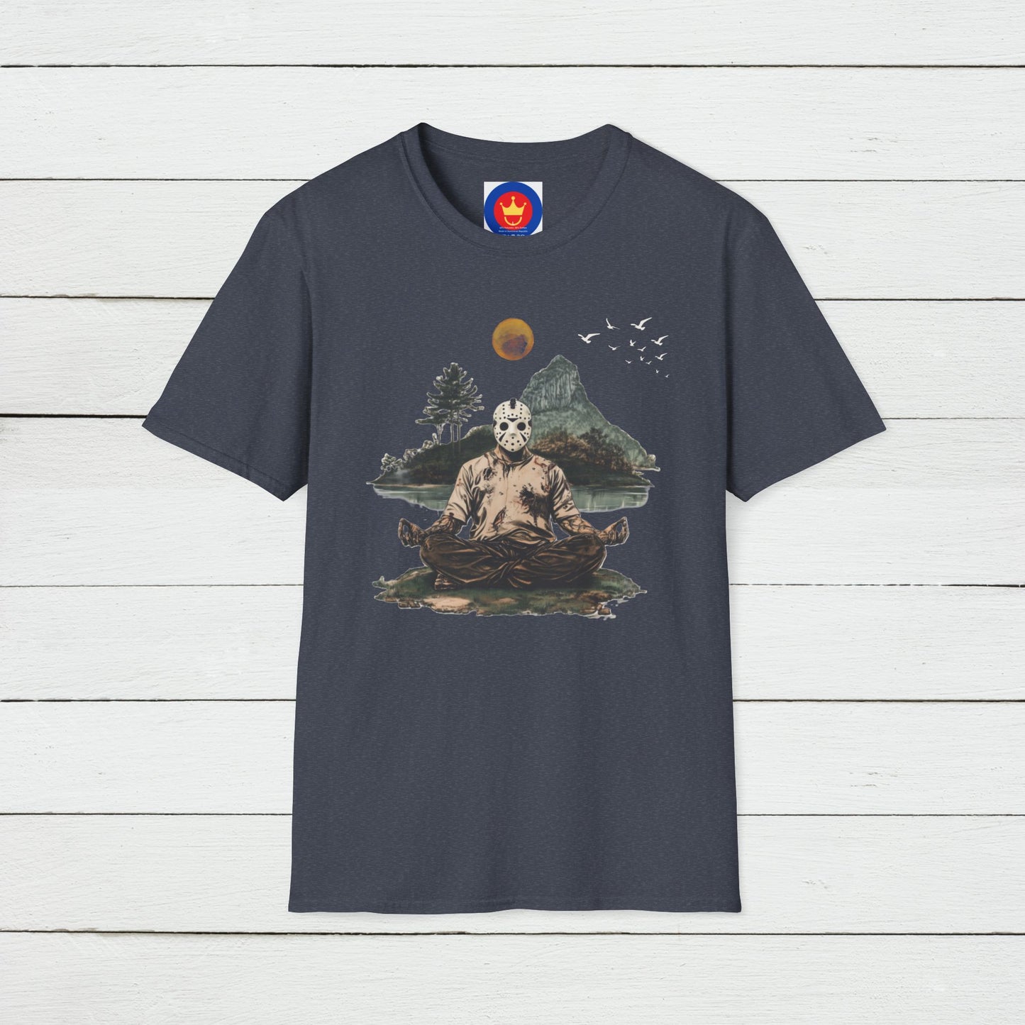Friday the 13th Jason Vorhees Zen Unisex T-Shirt | Meditation Tee