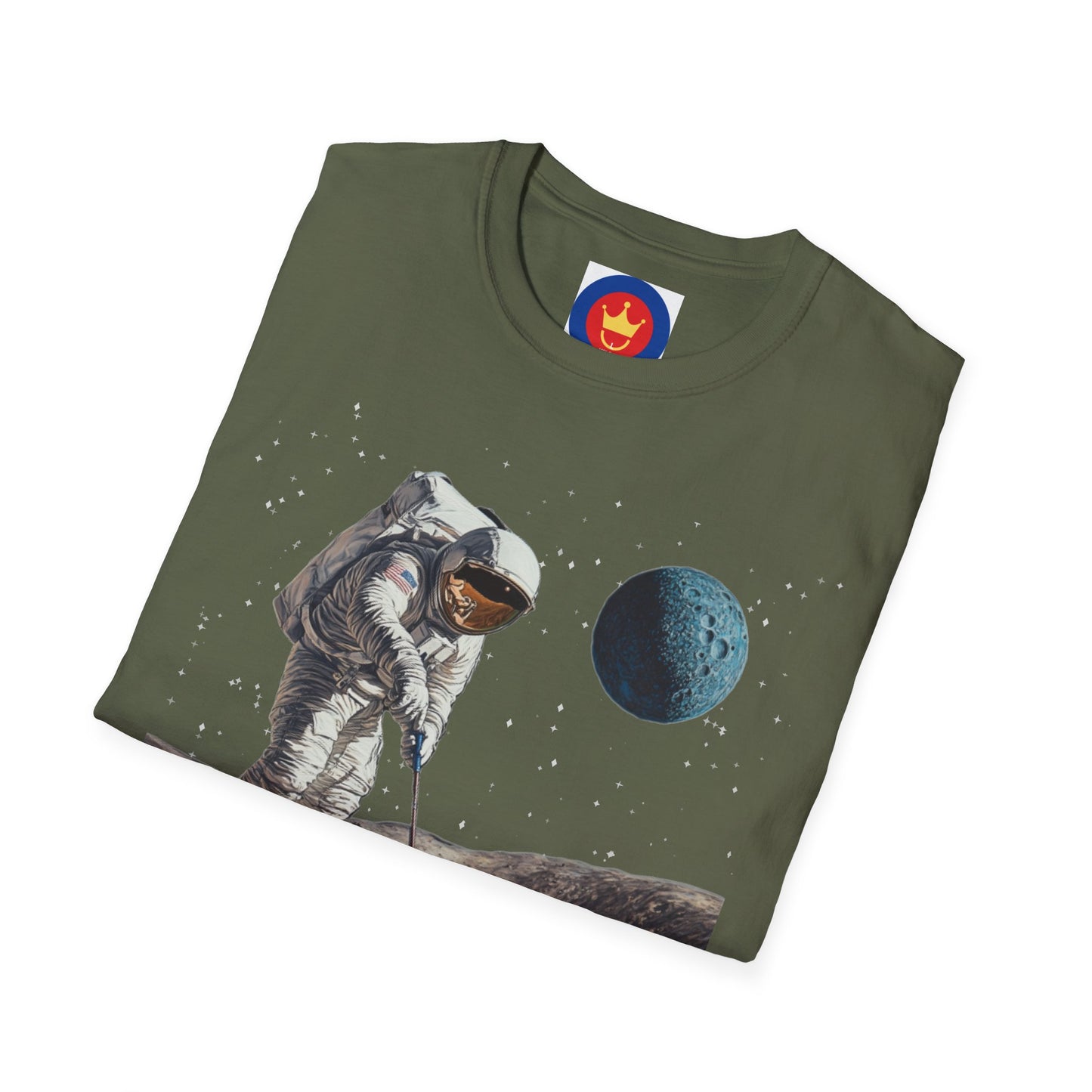 Astronaut Golfer Unisex T-Shirt | Outer Space Golf Shirt