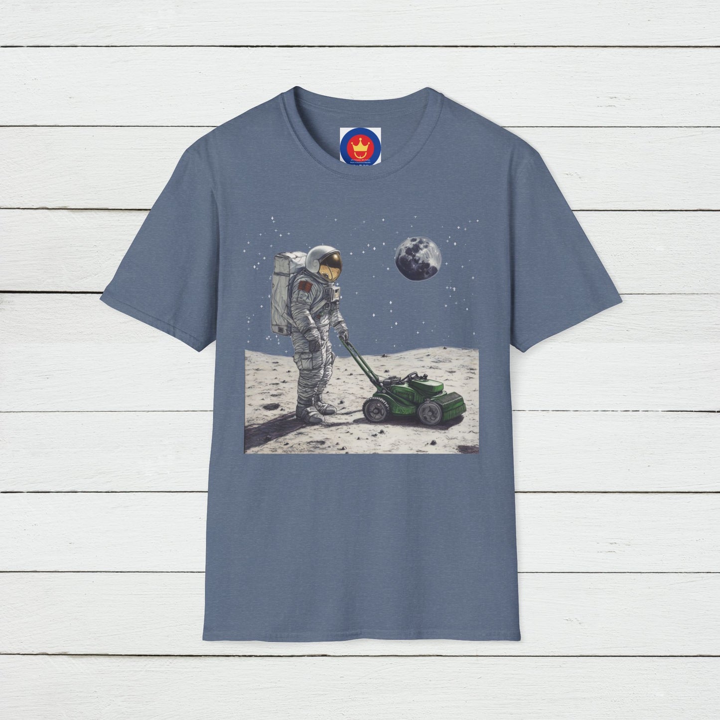 Astronaut Shirt, Funny Moon Shirt, Funny Spaceman Shirt, Outer Space Shirt, Lawn Mowing Tee, Lawn Mowers Gift, Astronomy, Unisex T-shirt