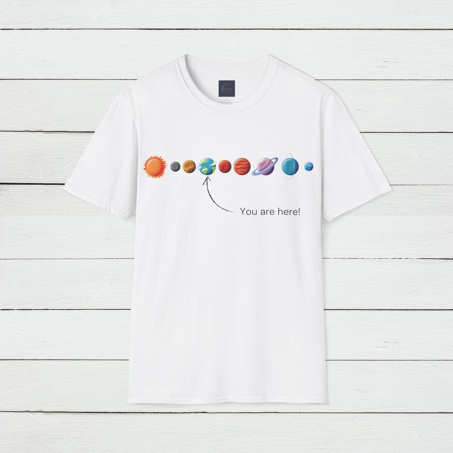 You Are Here Galaxy Unisex T-Shirt | Funny Astronomy Tee