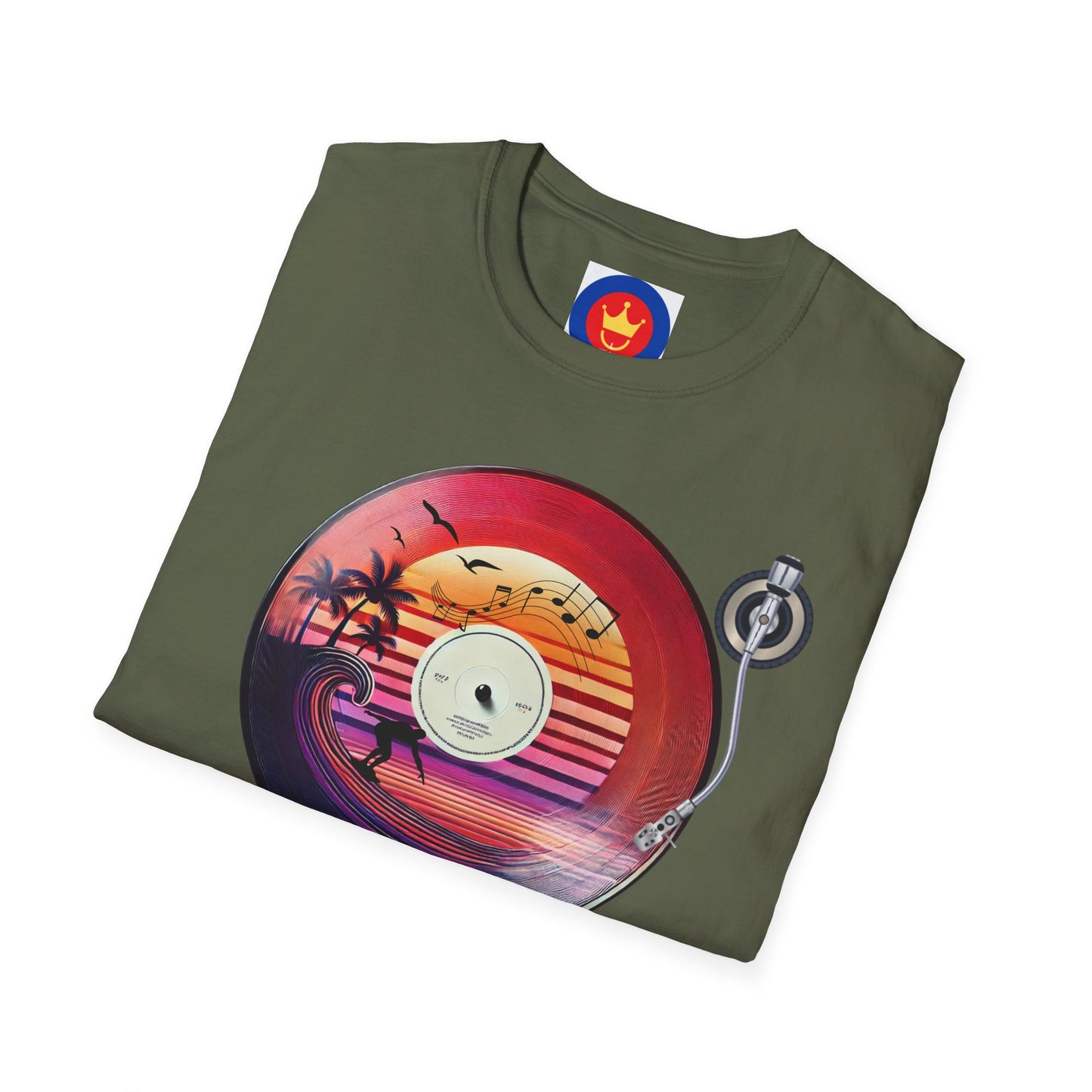 Beach Surf Vinyl Unisex T-Shirt | Beach Bum Fashion Apparel
