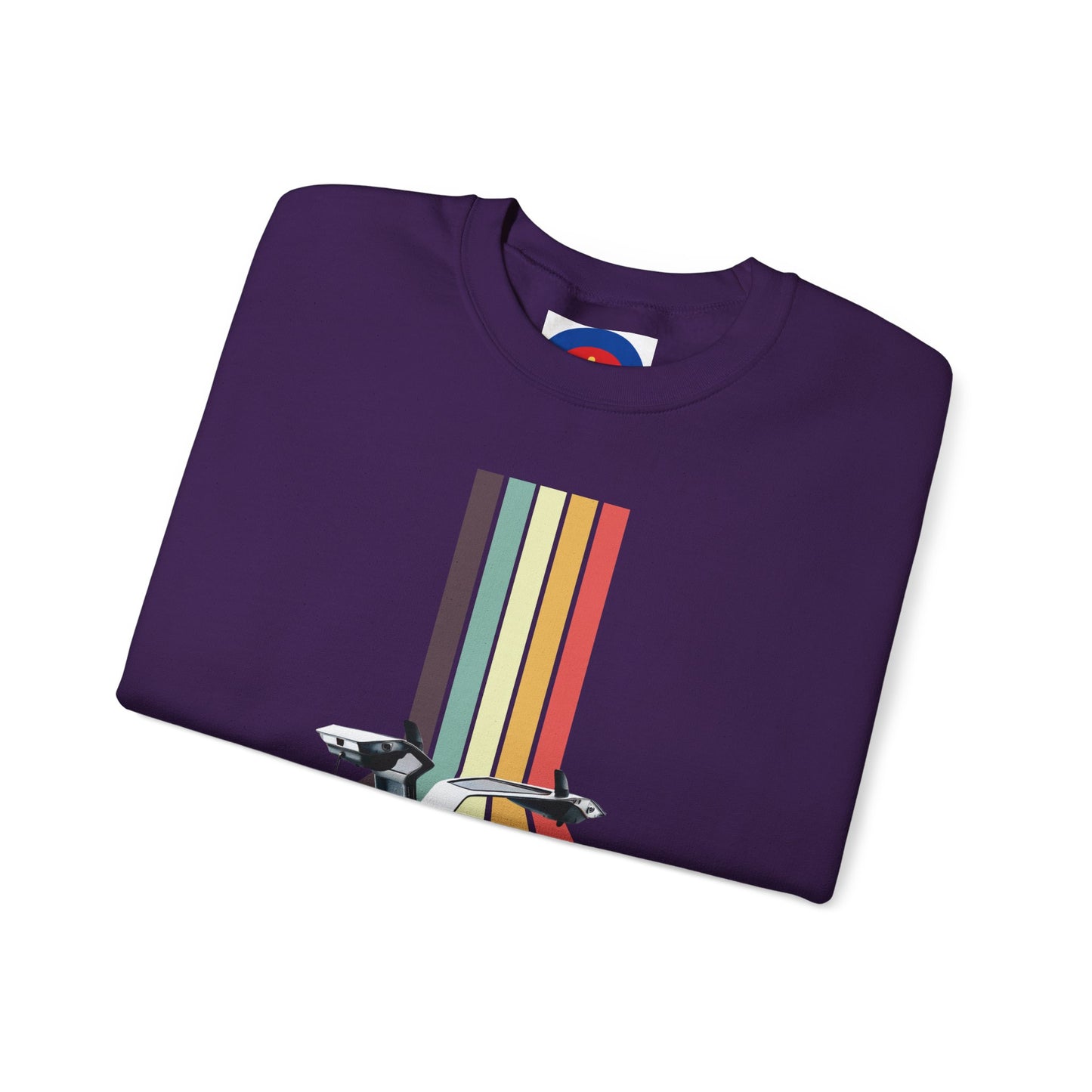 Back to the Future DeLorean Inspired Sweatshirt | Unisex Retro Sci-Fi Graphic Design