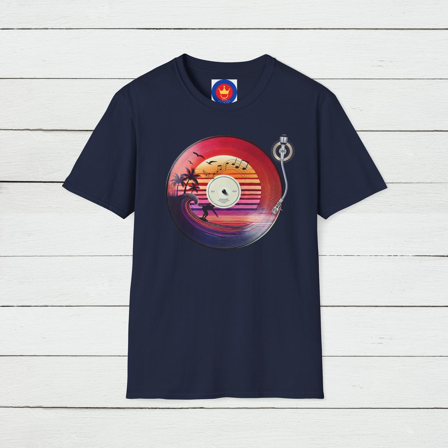 Beach Surf Vinyl Unisex T-Shirt | Beach Bum Fashion Apparel