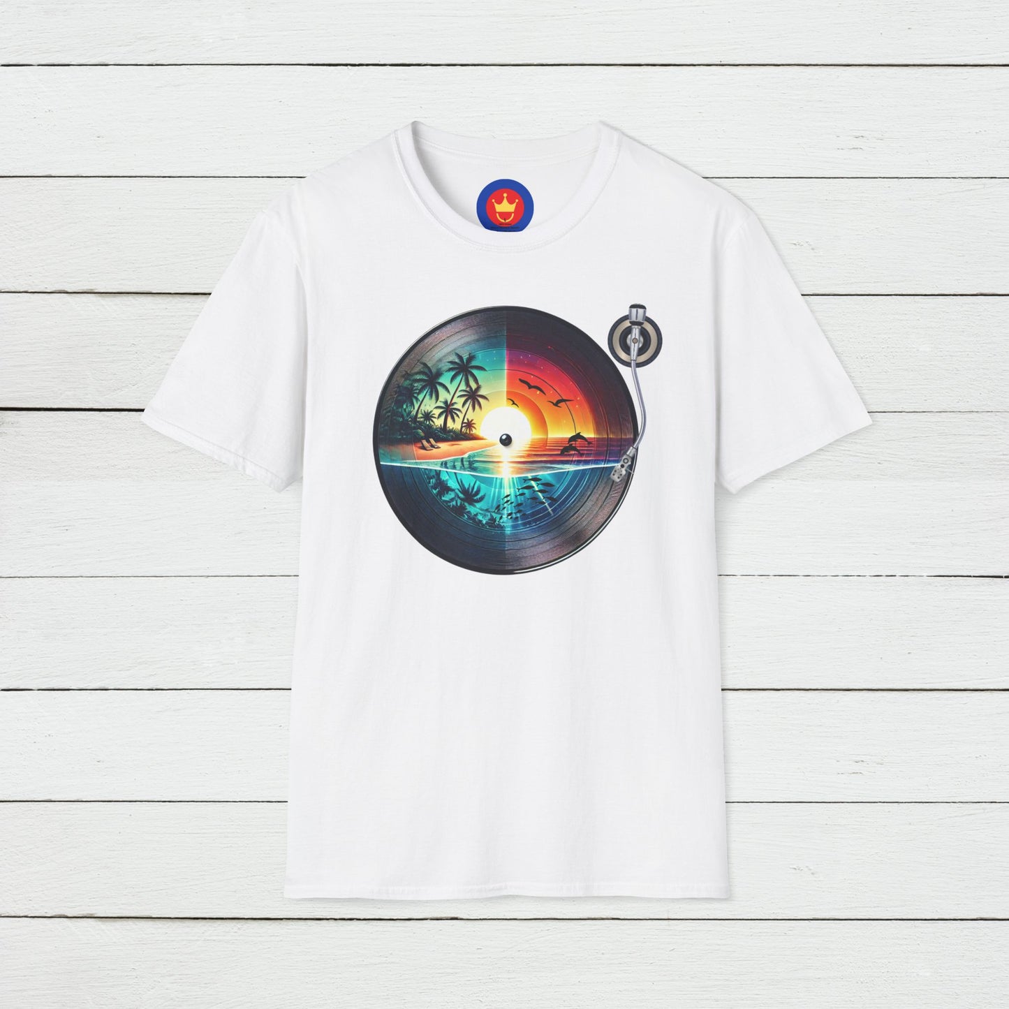 Beach Vinyl Unisex T-Shirt | Beach Bum Fashion Apparel