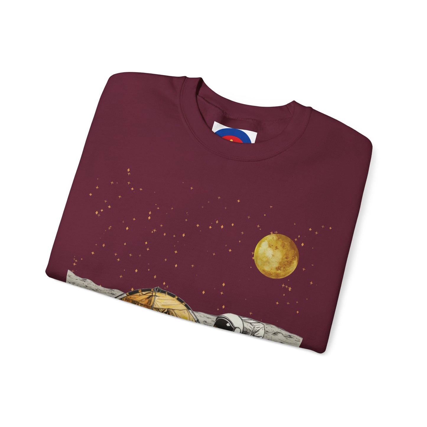 Astronaut Camping on the Moon Sweatshirt | Funny Moon Sweater