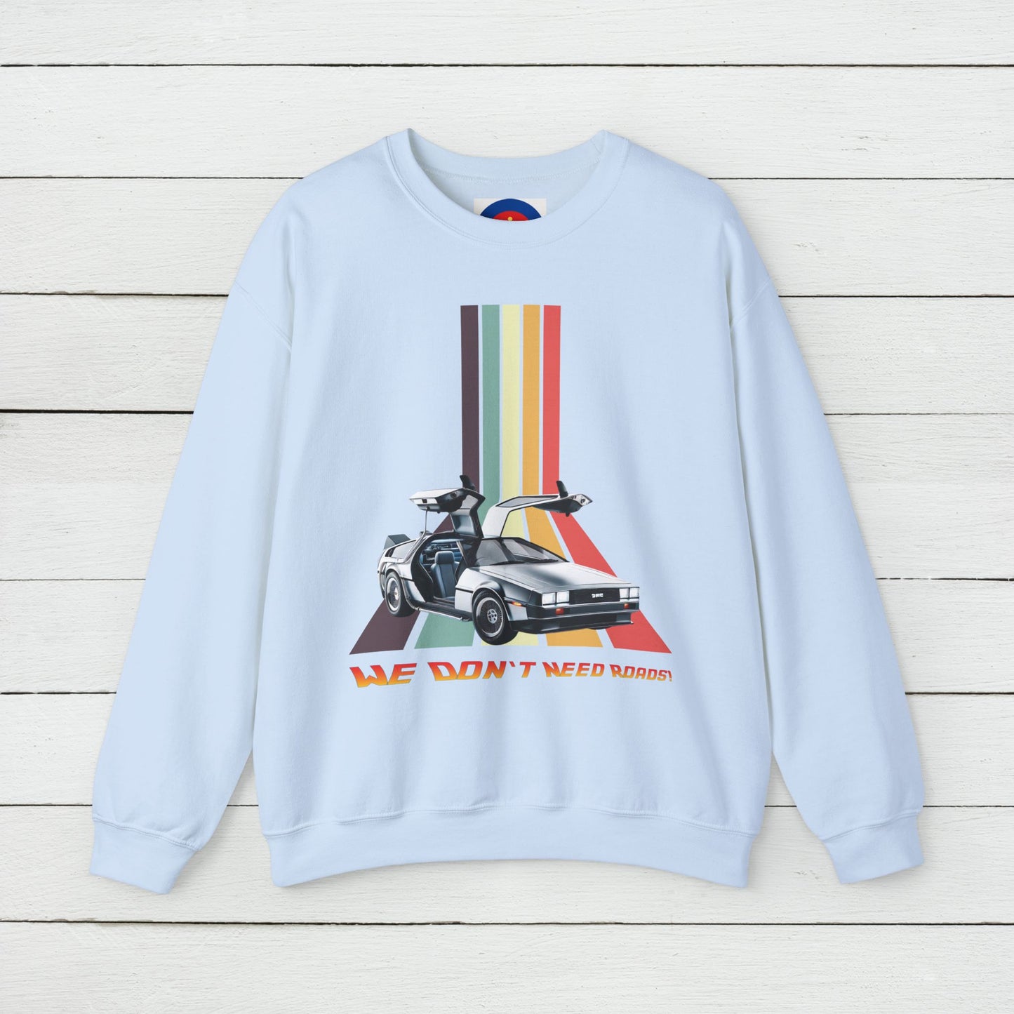 Back to the Future DeLorean Inspired Sweatshirt | Unisex Retro Sci-Fi Graphic Design