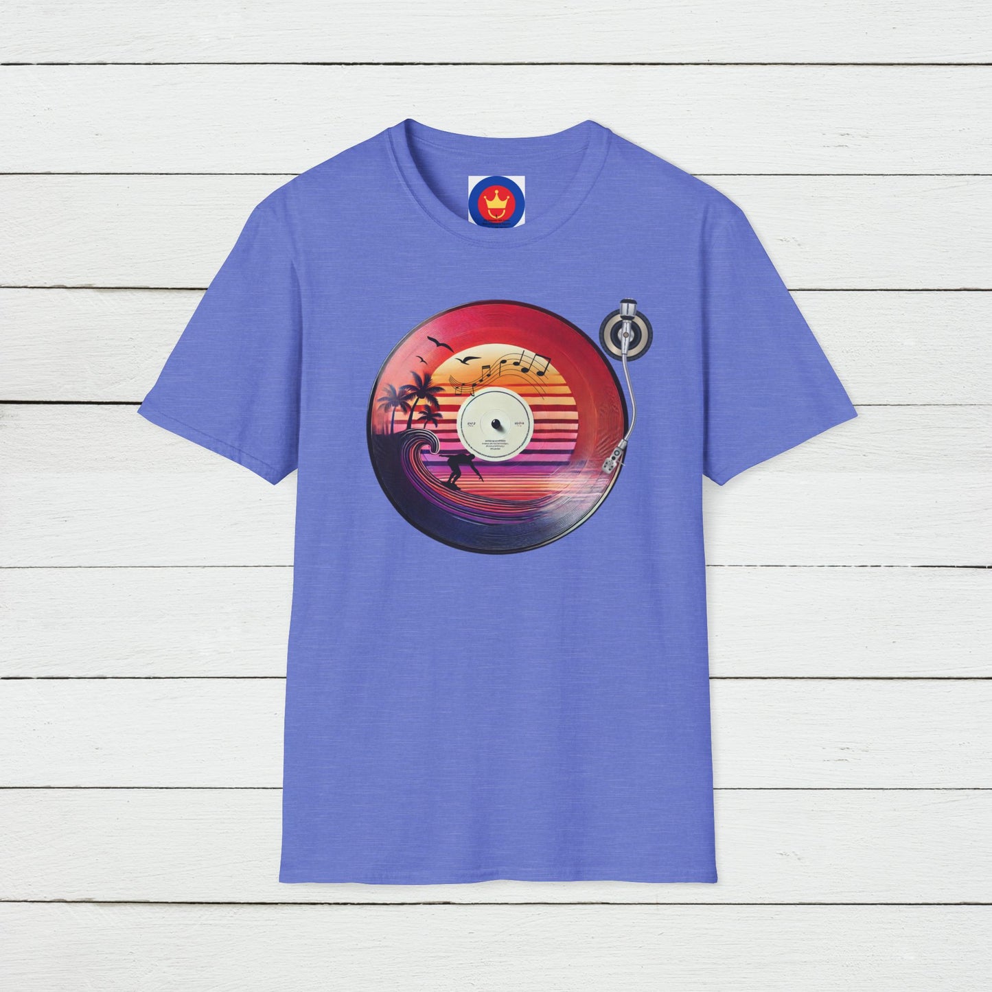 Beach Surf Vinyl Unisex T-Shirt | Beach Bum Fashion Apparel
