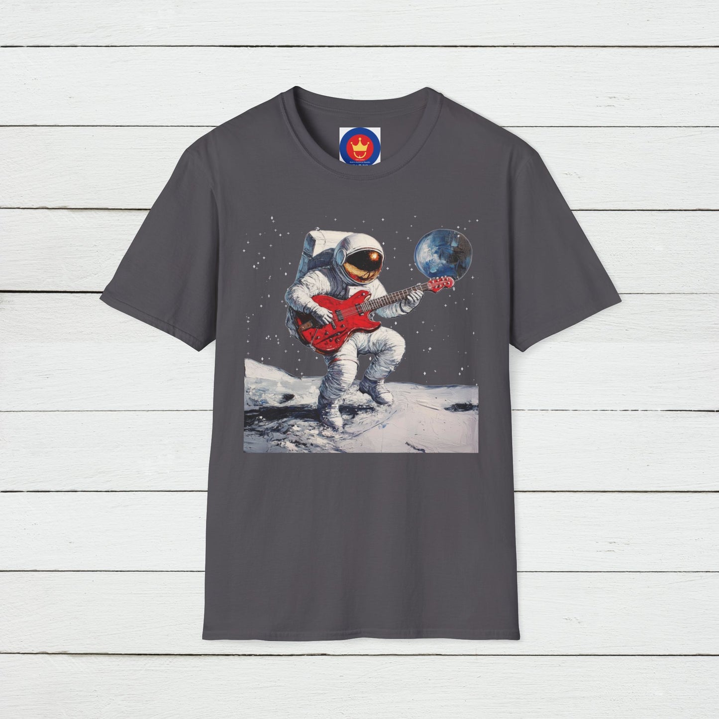 Guitar Player Astronaut Unisex T-Shirt | Outer Space Guitar Player Shirt