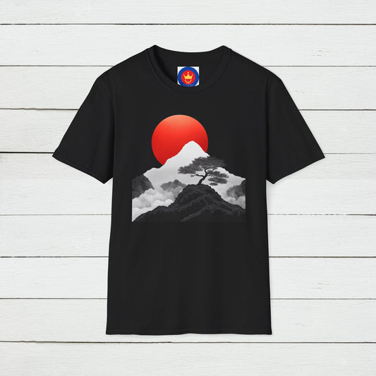 Minimalist Japanese Landscape Unisex Shirt | Zen Inspired Graphic Tee