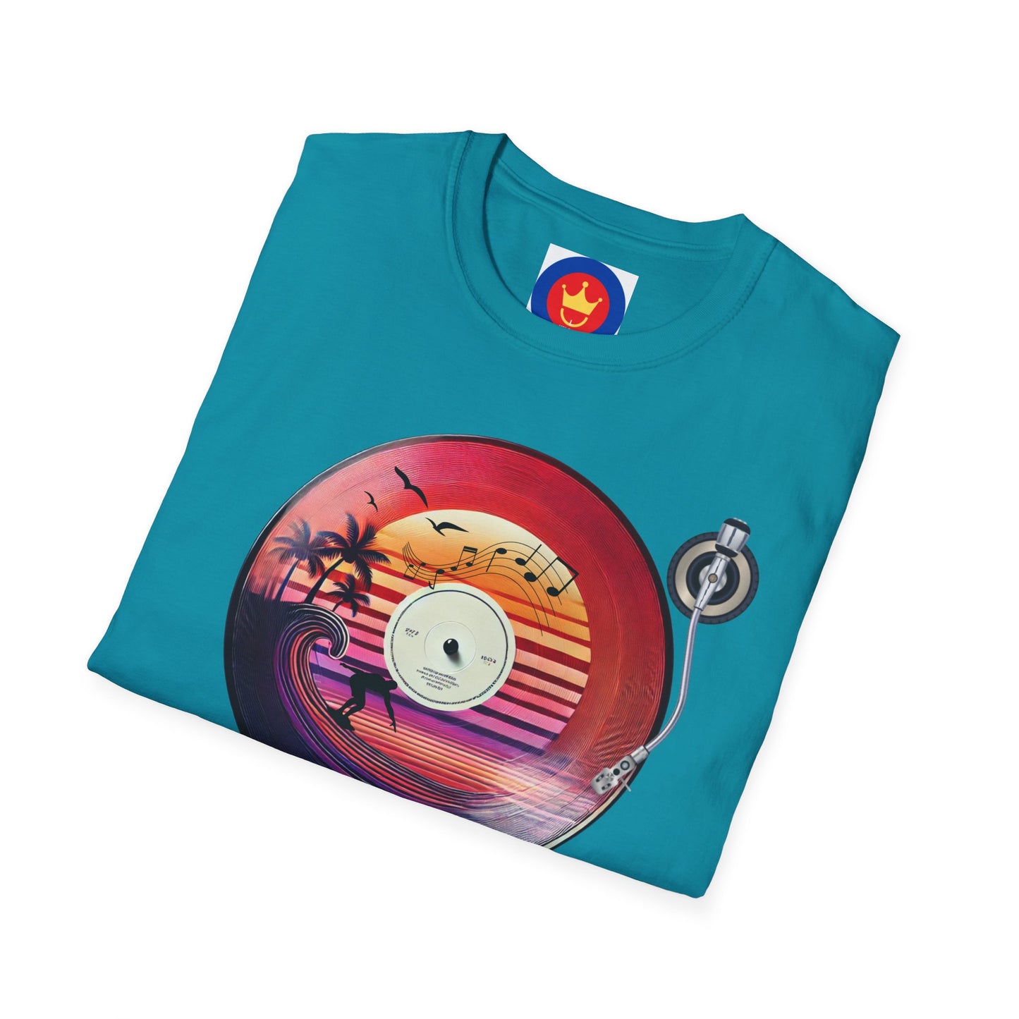 Beach Surf Vinyl Unisex T-Shirt | Beach Bum Fashion Apparel