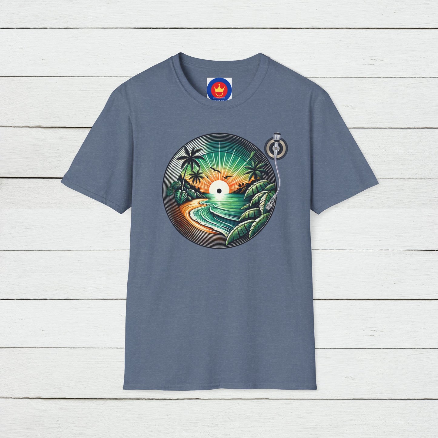 Beach Vinyl Unisex T-Shirt | Beach Bum Fashion Apparel