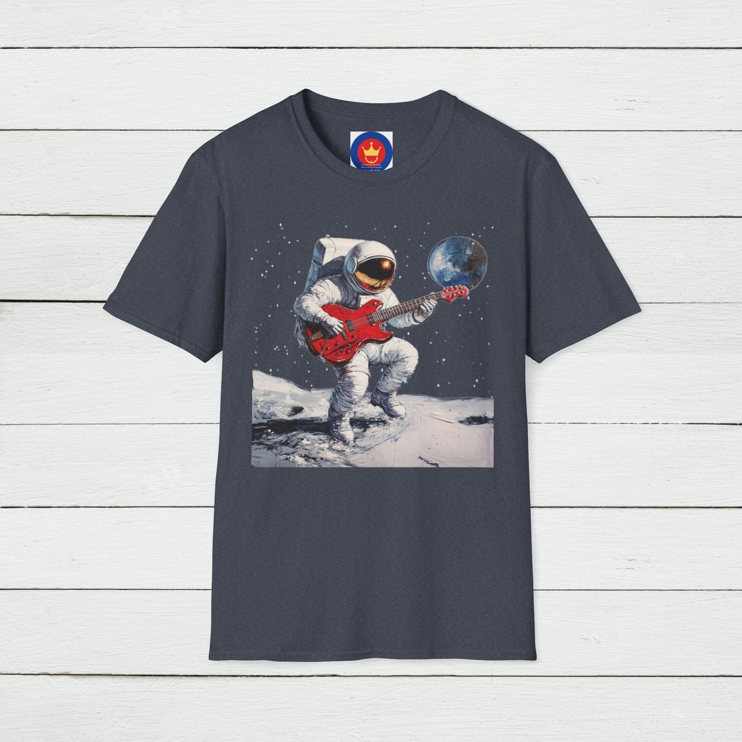 Guitar Player Astronaut Unisex T-Shirt | Outer Space Guitar Player Shirt