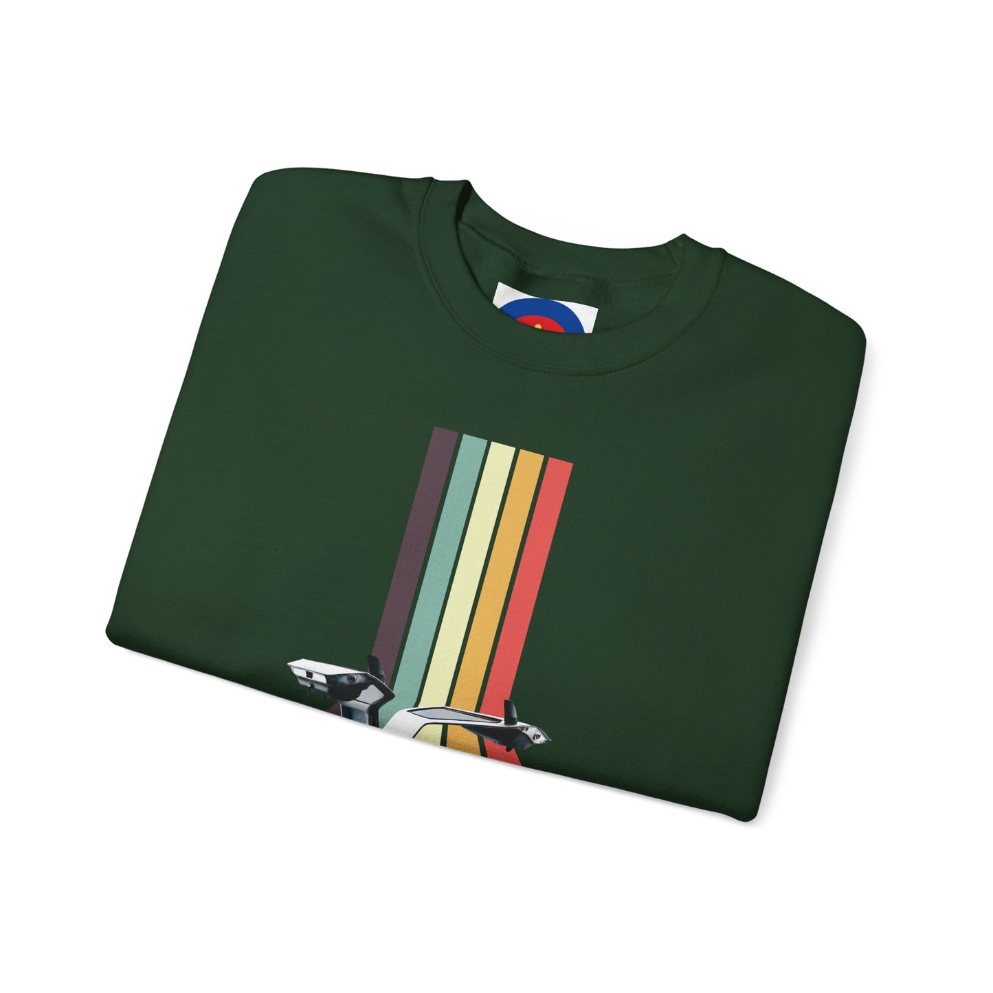 Back to the Future DeLorean Inspired Sweatshirt | Unisex Retro Sci-Fi Graphic Design