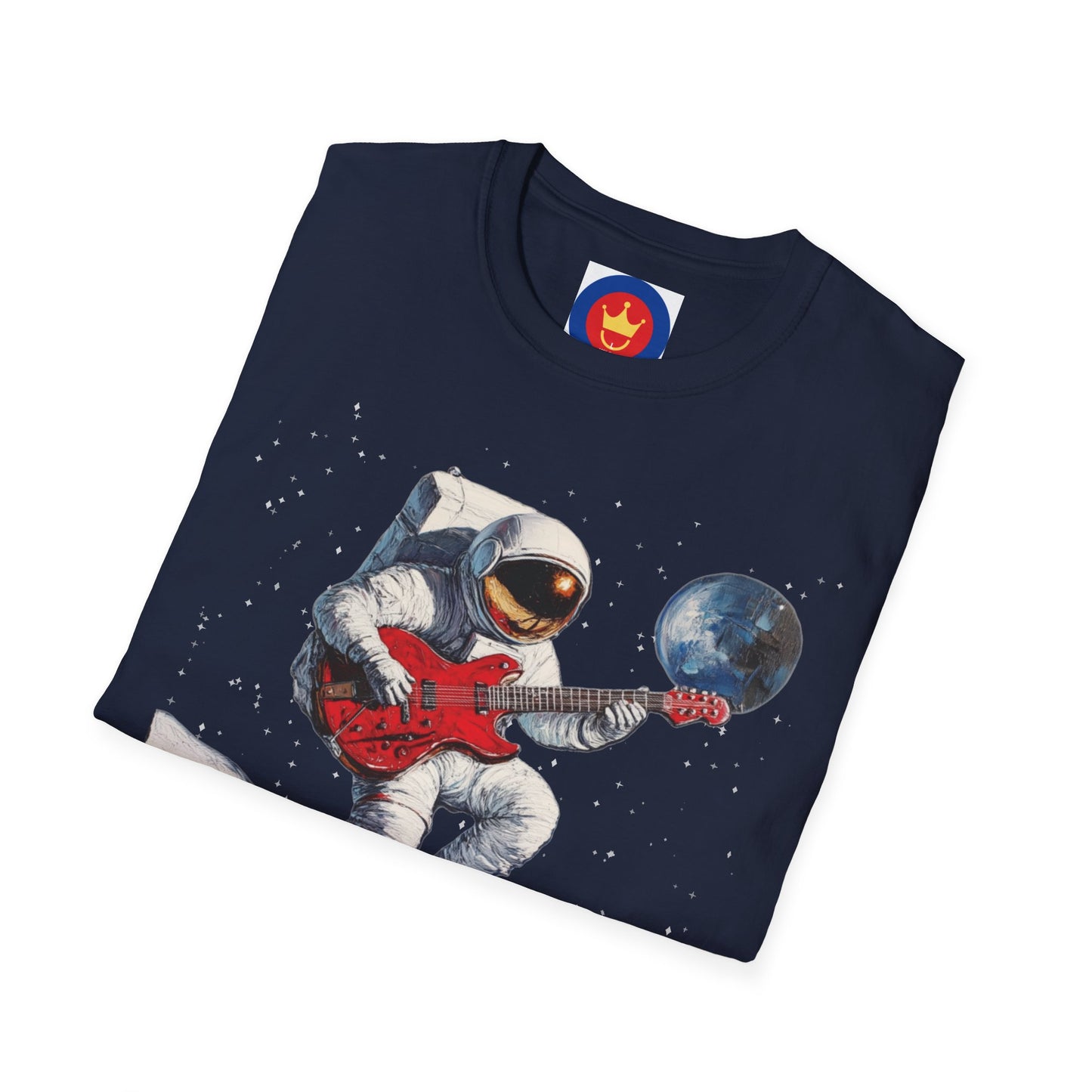 Guitar Player Astronaut Unisex T-Shirt | Outer Space Guitar Player Shirt