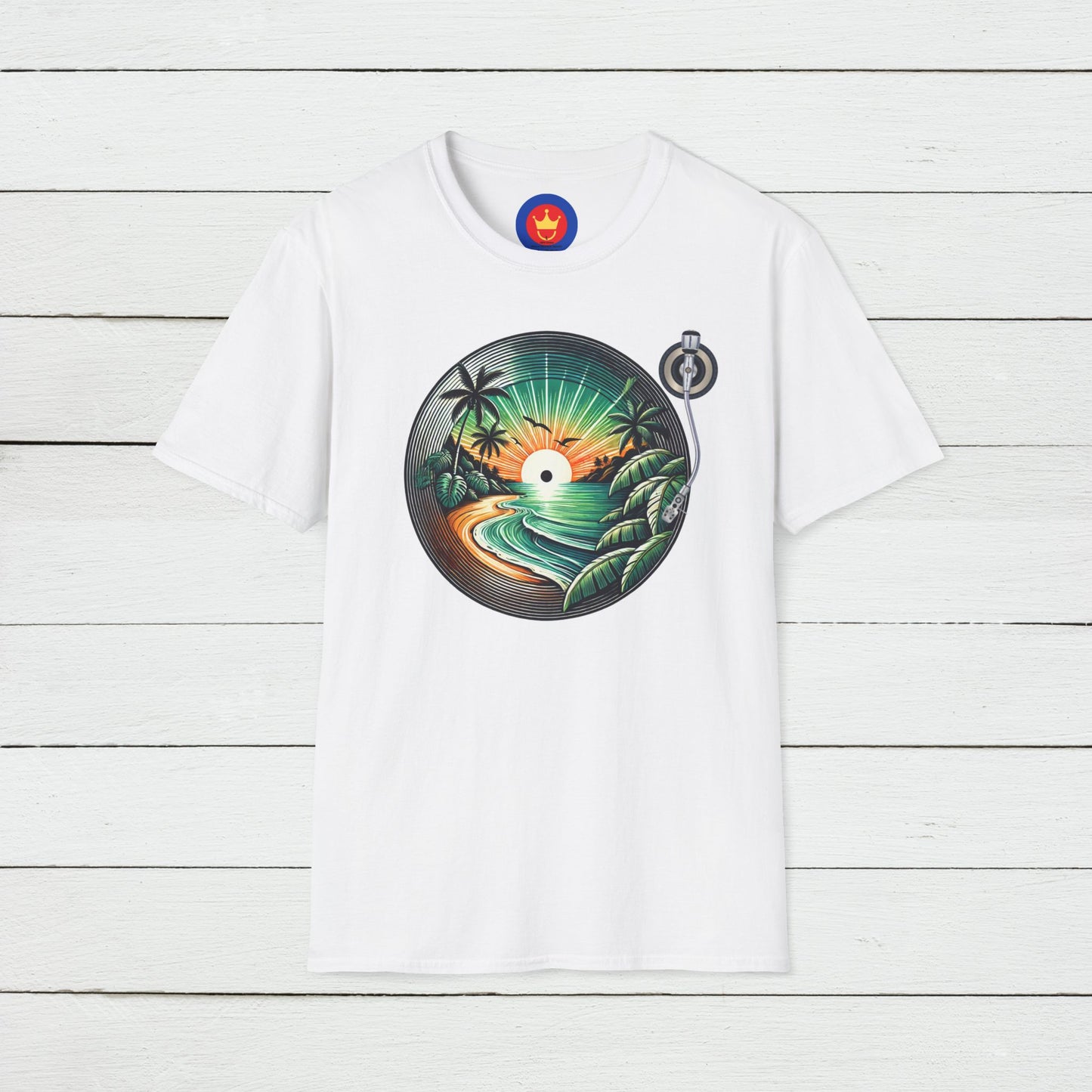 Beach Vinyl Unisex T-Shirt | Beach Bum Fashion Apparel