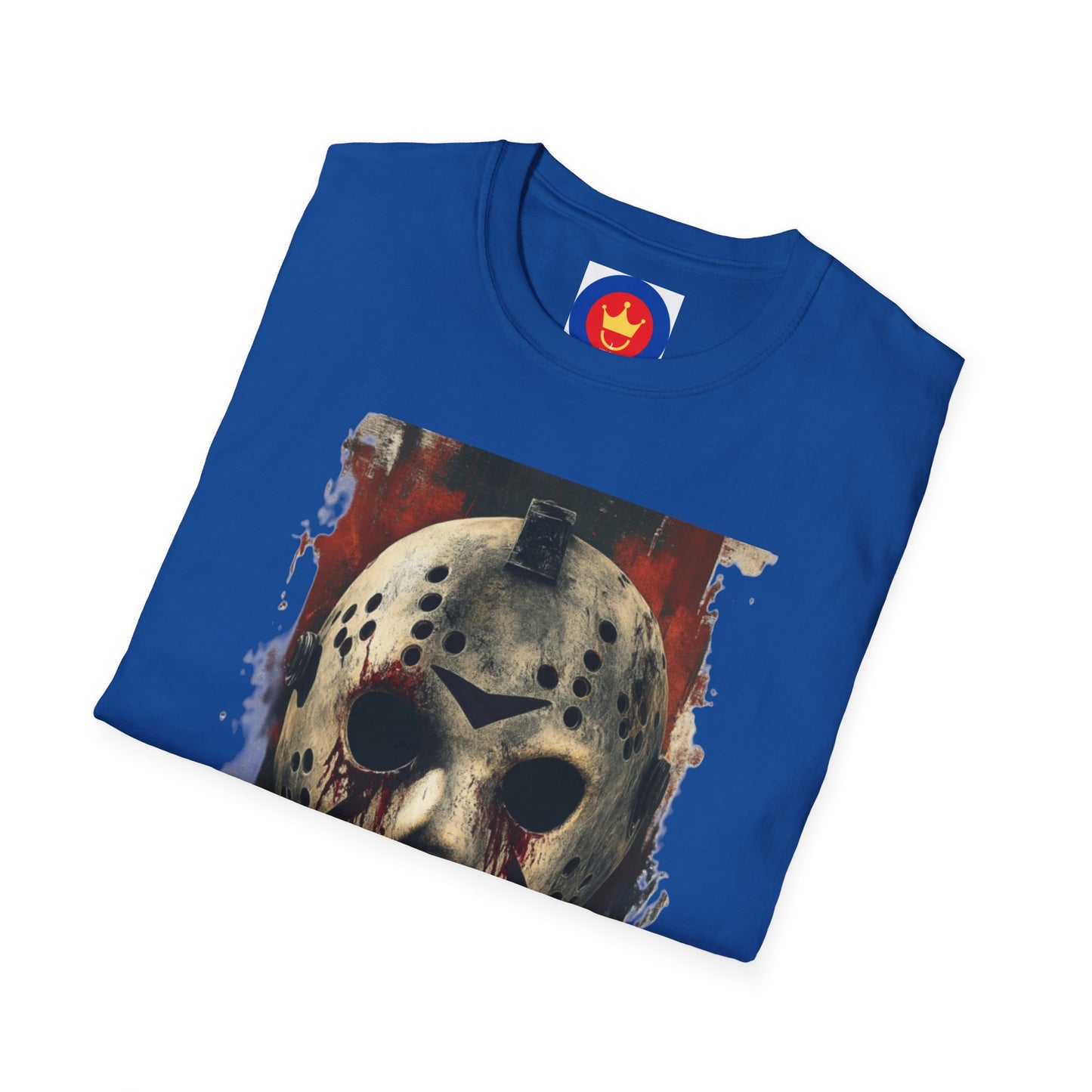 Horror Movie Villain Unisex Softstyle T-Shirt | Jason Vorhees Mask Shirt