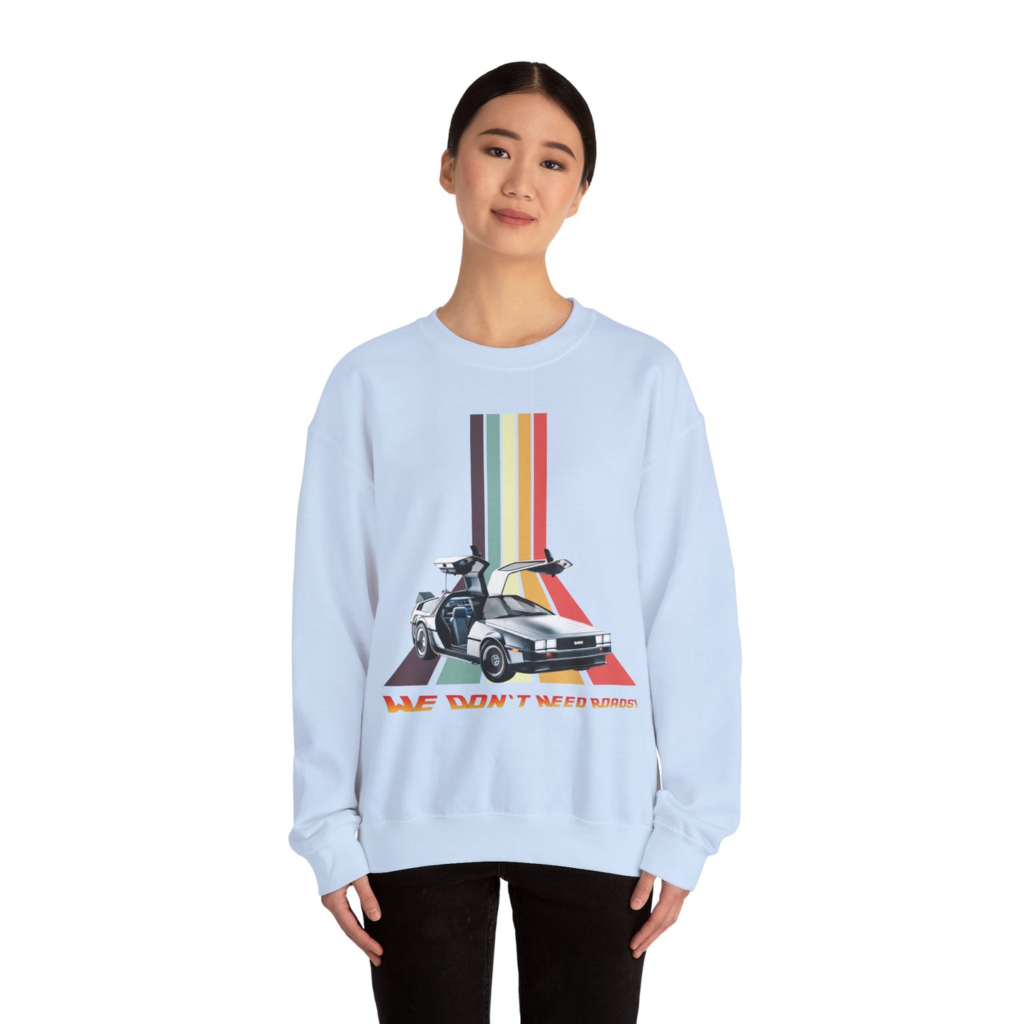 Back to the Future DeLorean Inspired Sweatshirt | Unisex Retro Sci-Fi Graphic Design