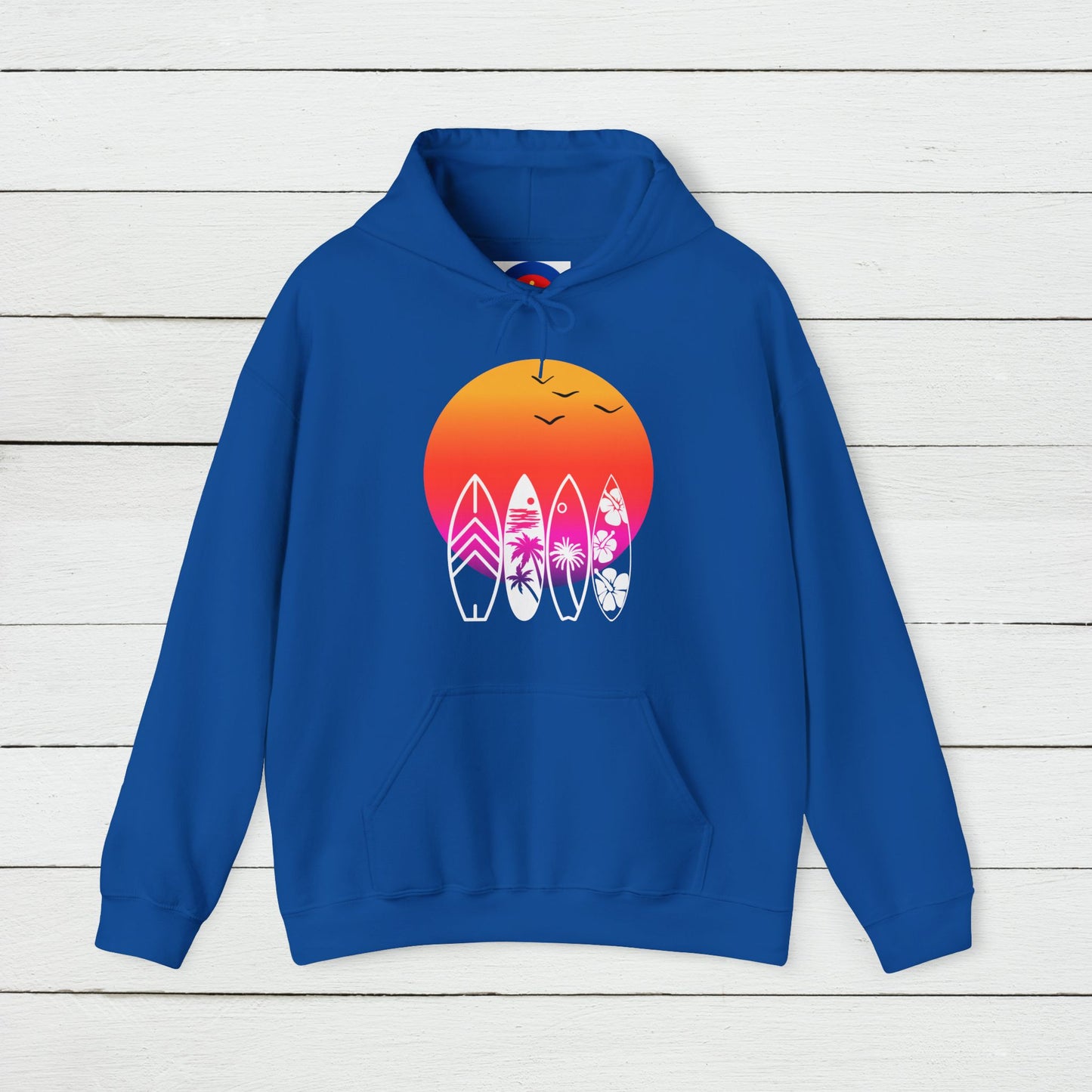 Retro Surf Hoodie | Classic Surfing Design | Surfer Gift