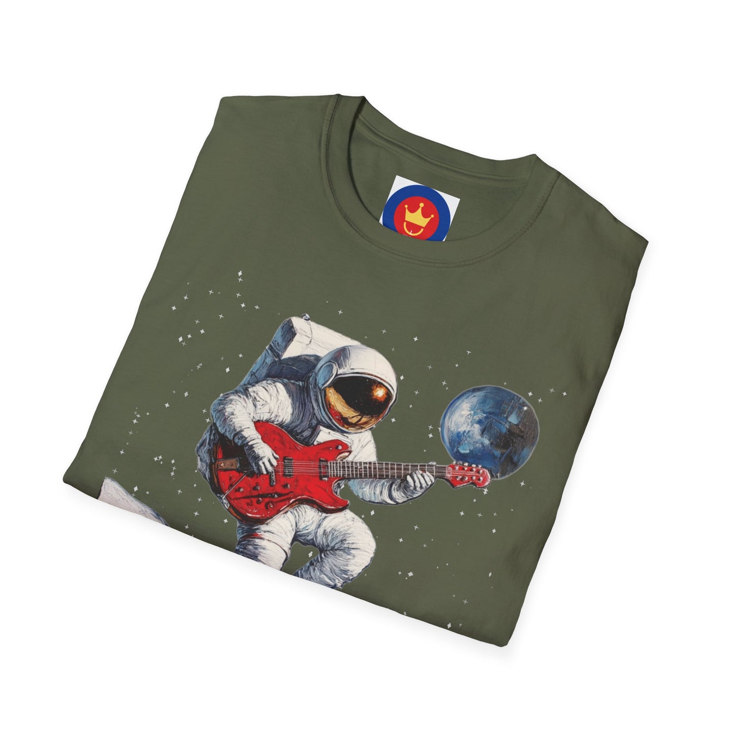 Guitar Player Astronaut Unisex T-Shirt | Outer Space Guitar Player Shirt