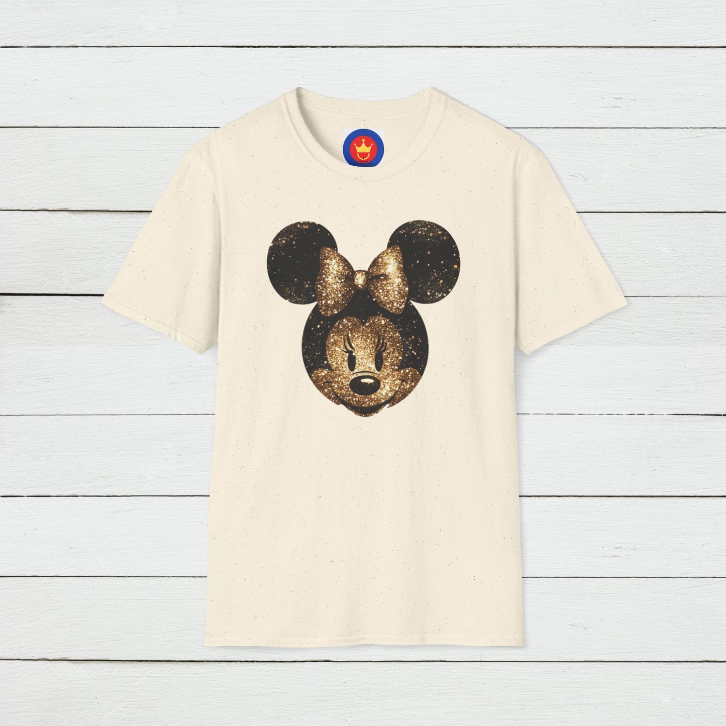 Disney Inspired Unisex T-Shirt | Glitter Gold Minnie Shirt