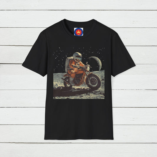 Astronaut Shirt, Funny Moon Shirt, Funny Spaceman Shirt, Outer Space Shirt, Motorcycle Lover Shirt, Motobike Shirt, Moto Tee, Unisex T-shirt