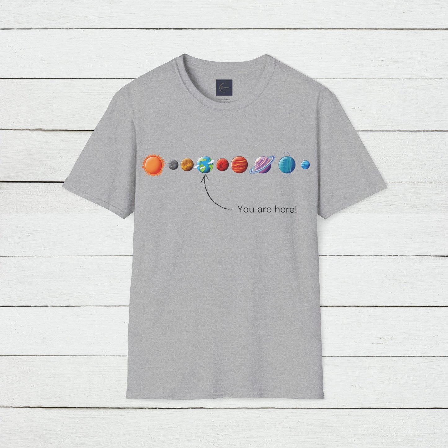 You Are Here Galaxy Unisex T-Shirt | Funny Astronomy Tee