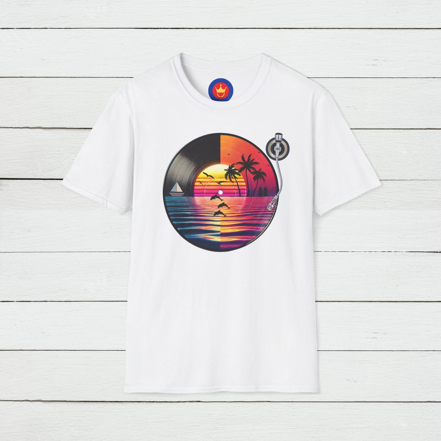 Beach Vinyl Unisex T-Shirt | Beach Bum Fashion Apparel