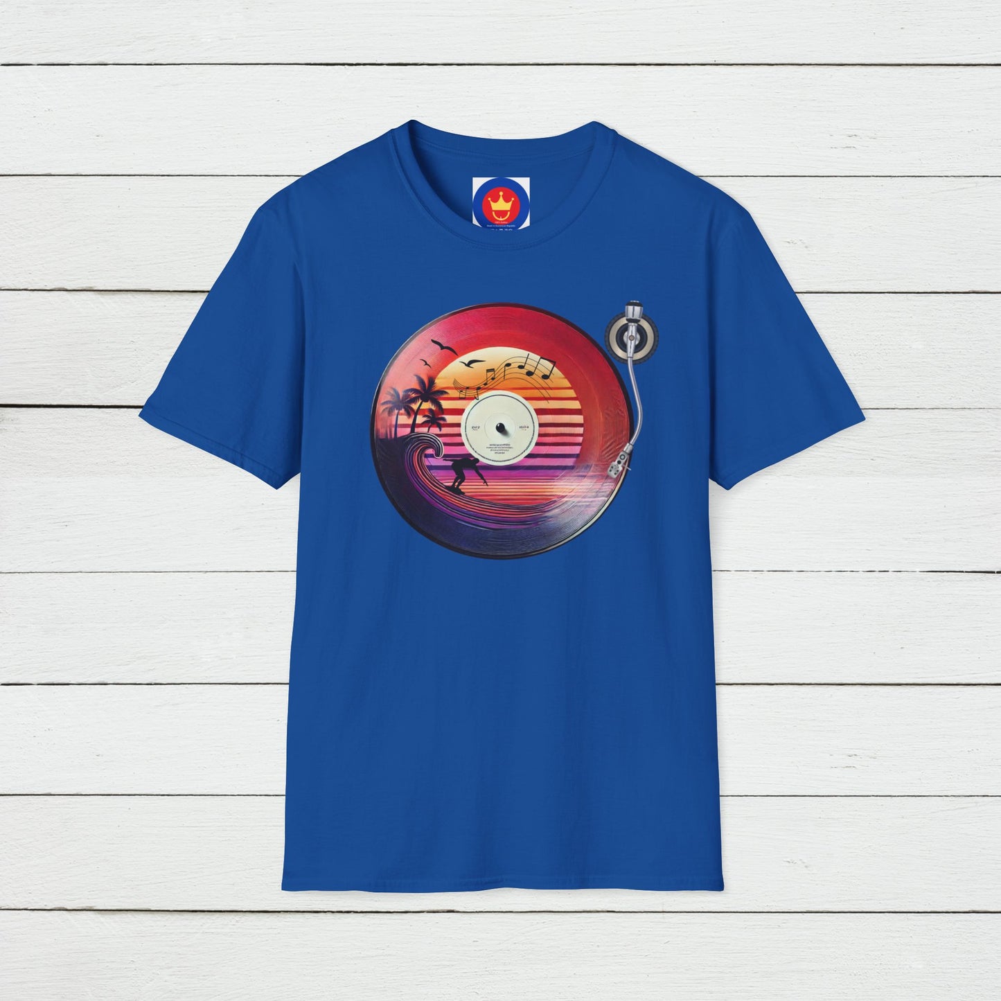 Beach Surf Vinyl Unisex T-Shirt | Beach Bum Fashion Apparel