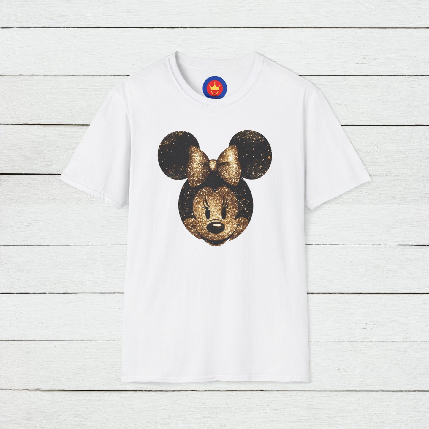 Disney Inspired Unisex T-Shirt | Glitter Gold Minnie Shirt
