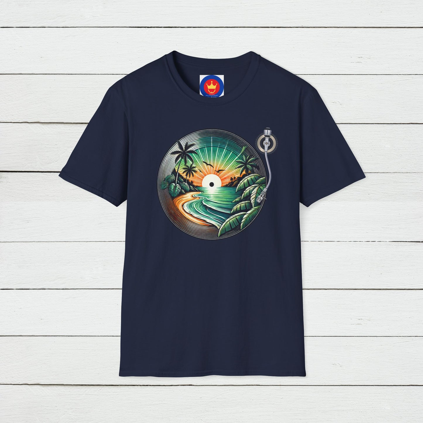 Beach Vinyl Unisex T-Shirt | Beach Bum Fashion Apparel