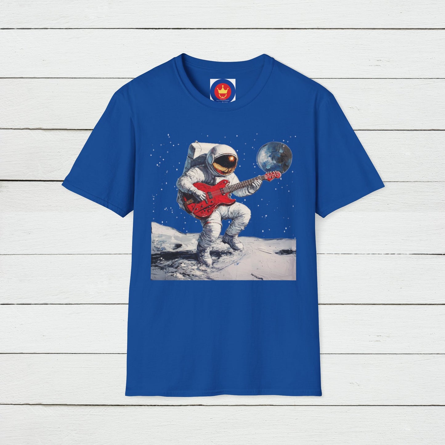 Guitar Player Astronaut Unisex T-Shirt | Outer Space Guitar Player Shirt