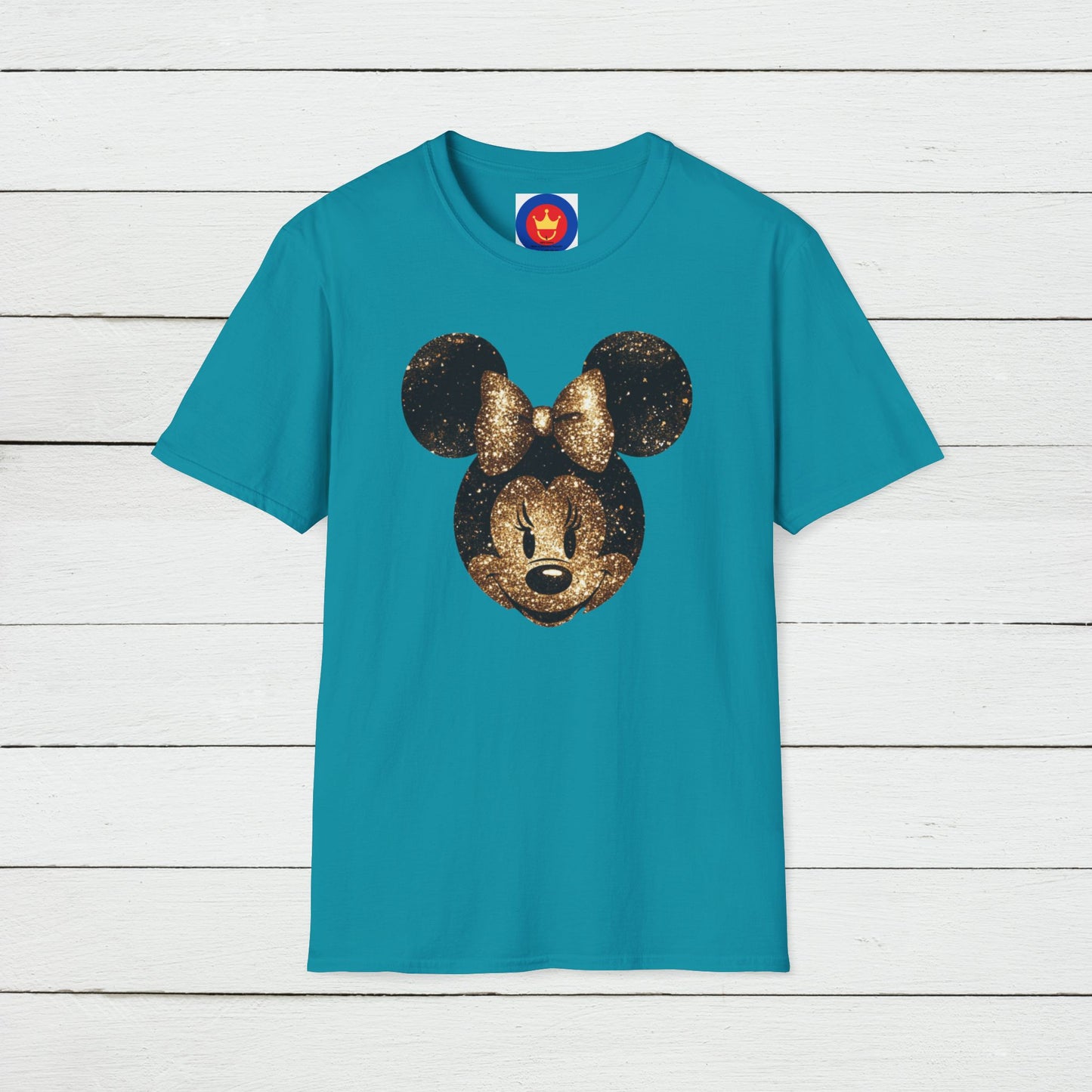 Disney Inspired Unisex T-Shirt | Glitter Gold Minnie Shirt