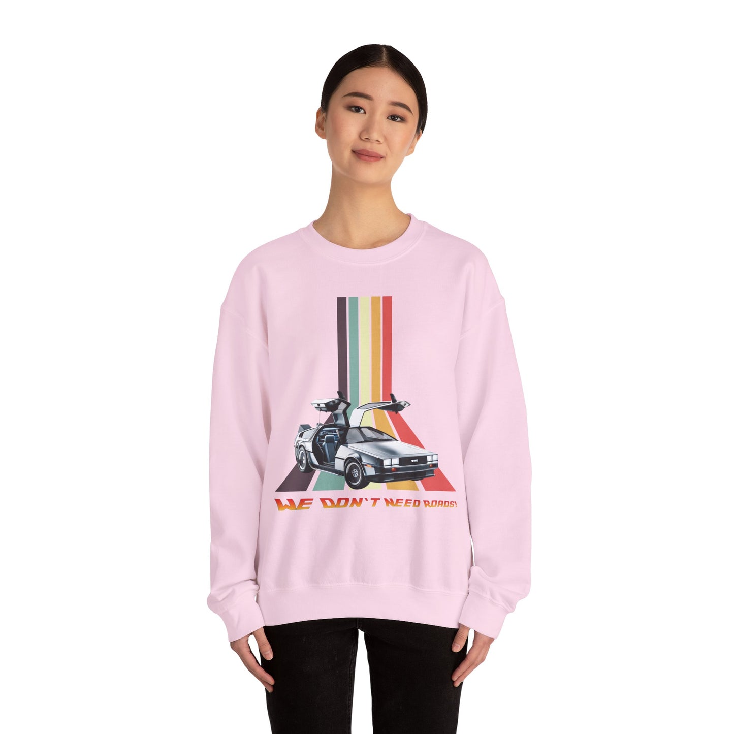 Back to the Future DeLorean Inspired Sweatshirt | Unisex Retro Sci-Fi Graphic Design