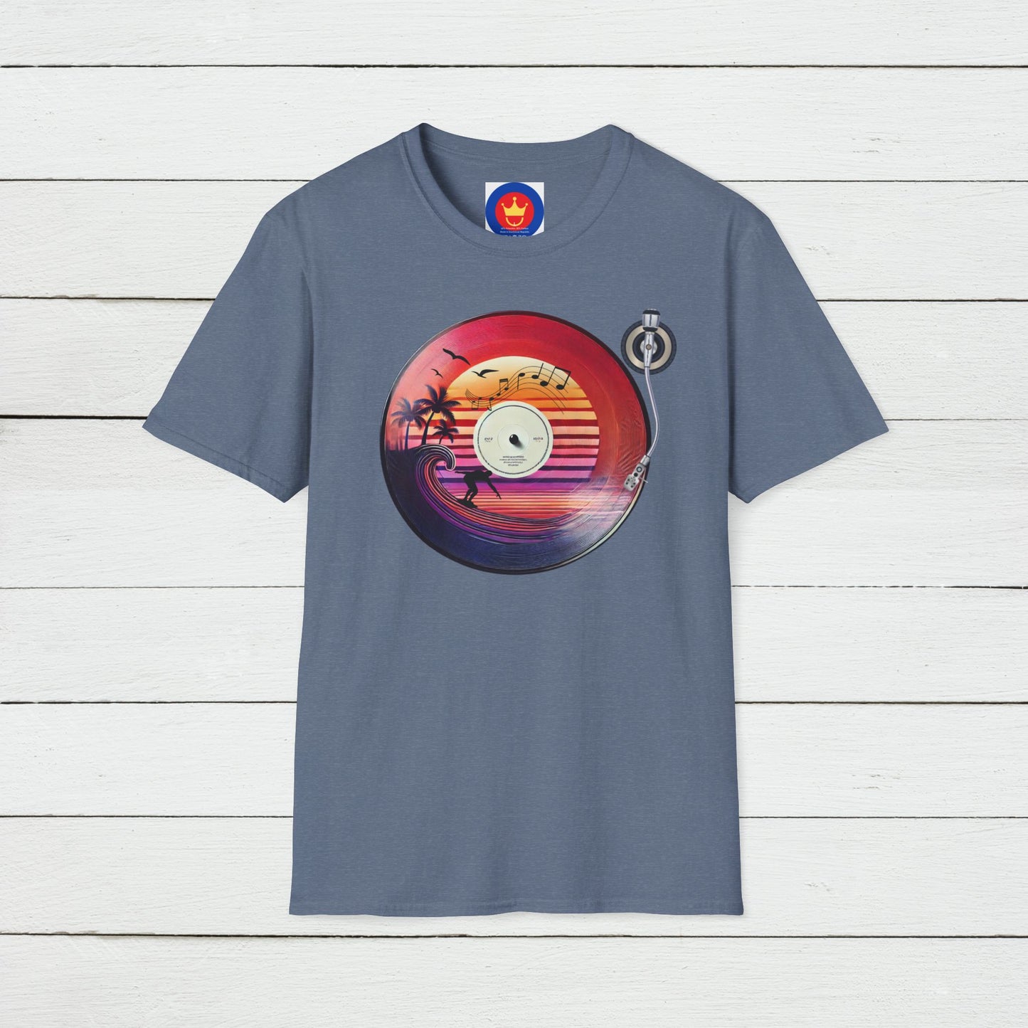 Beach Surf Vinyl Unisex T-Shirt | Beach Bum Fashion Apparel