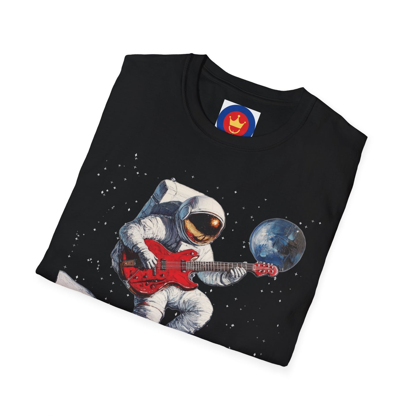 Guitar Player Astronaut Unisex T-Shirt | Outer Space Guitar Player Shirt