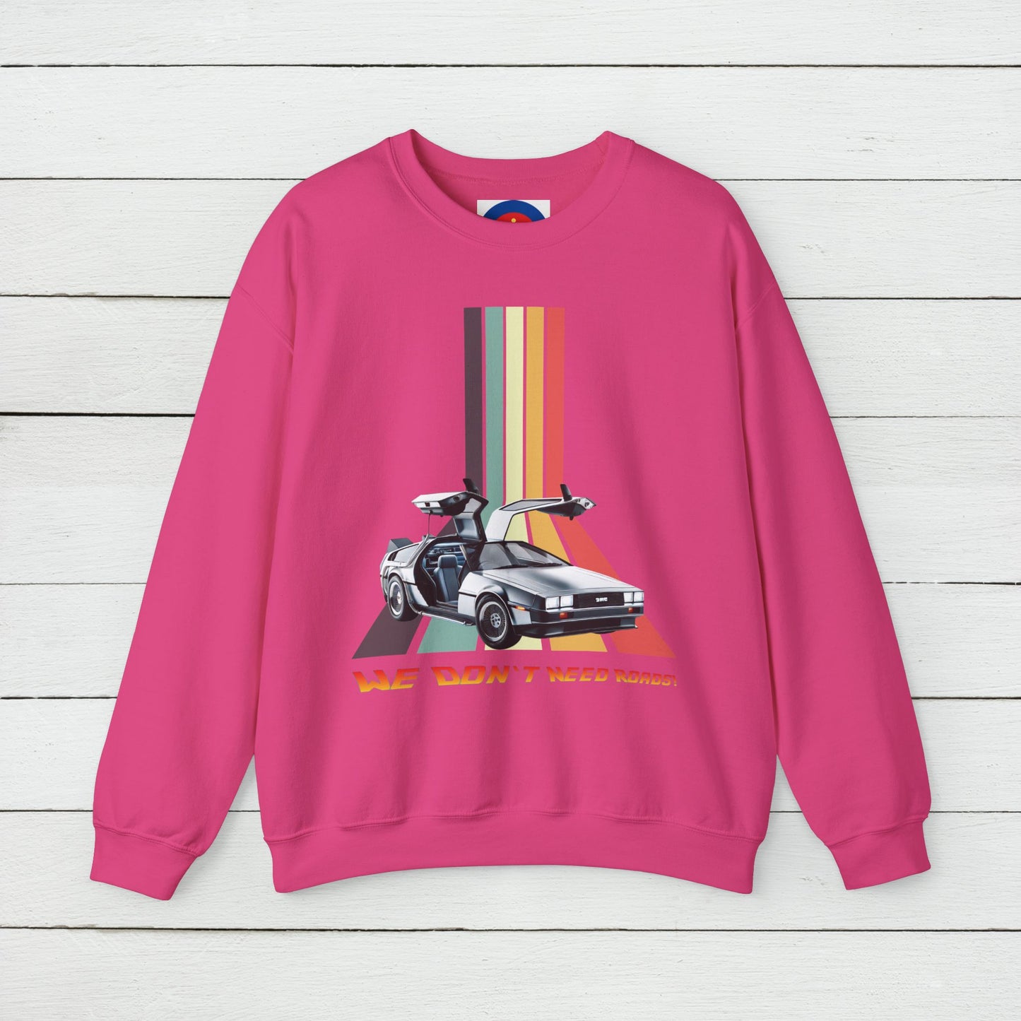 Back to the Future DeLorean Inspired Sweatshirt | Unisex Retro Sci-Fi Graphic Design