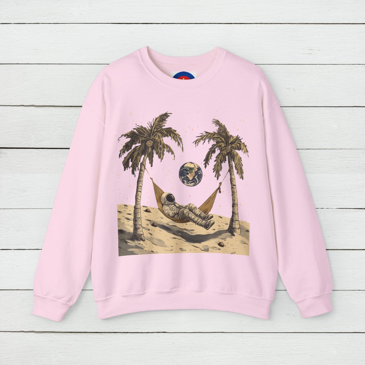 Astronaut on the Moon Sweatshirt | Unisex Funny Outer Space Graphic Tee