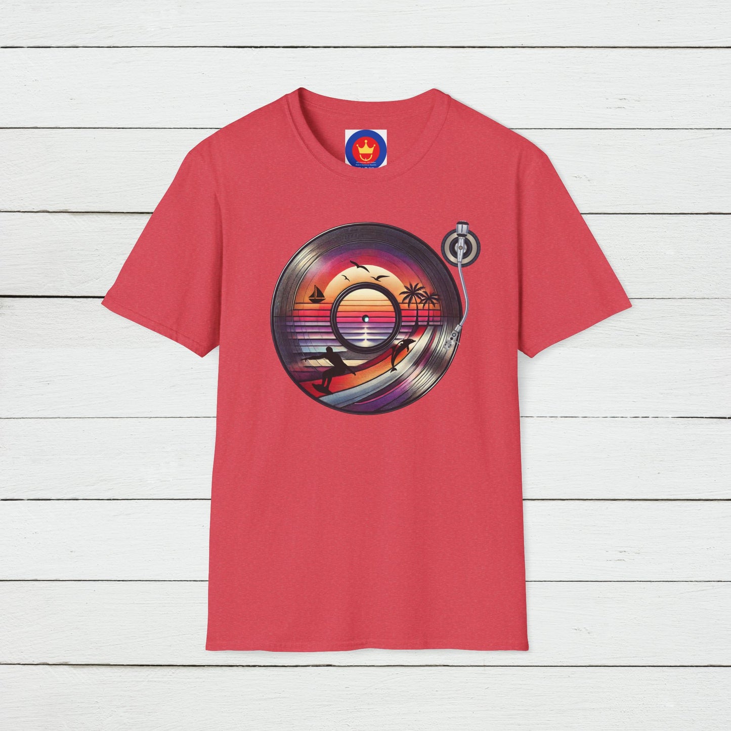 Beach Vinyl Unisex T-Shirt | Beach Bum Fashion Apparel