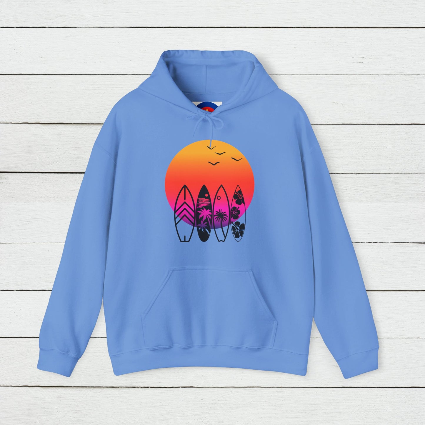 Retro Surf Hoodie | Classic Surfing Design | Surfer Gift