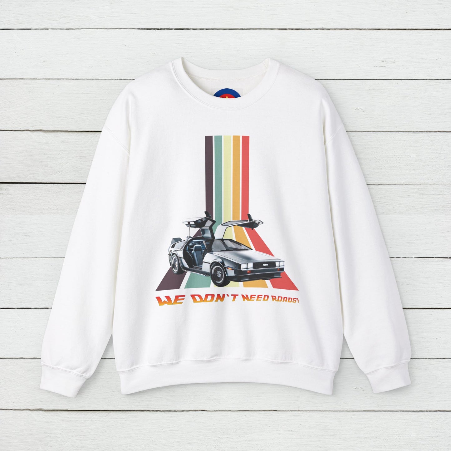Back to the Future DeLorean Inspired Sweatshirt | Unisex Retro Sci-Fi Graphic Design