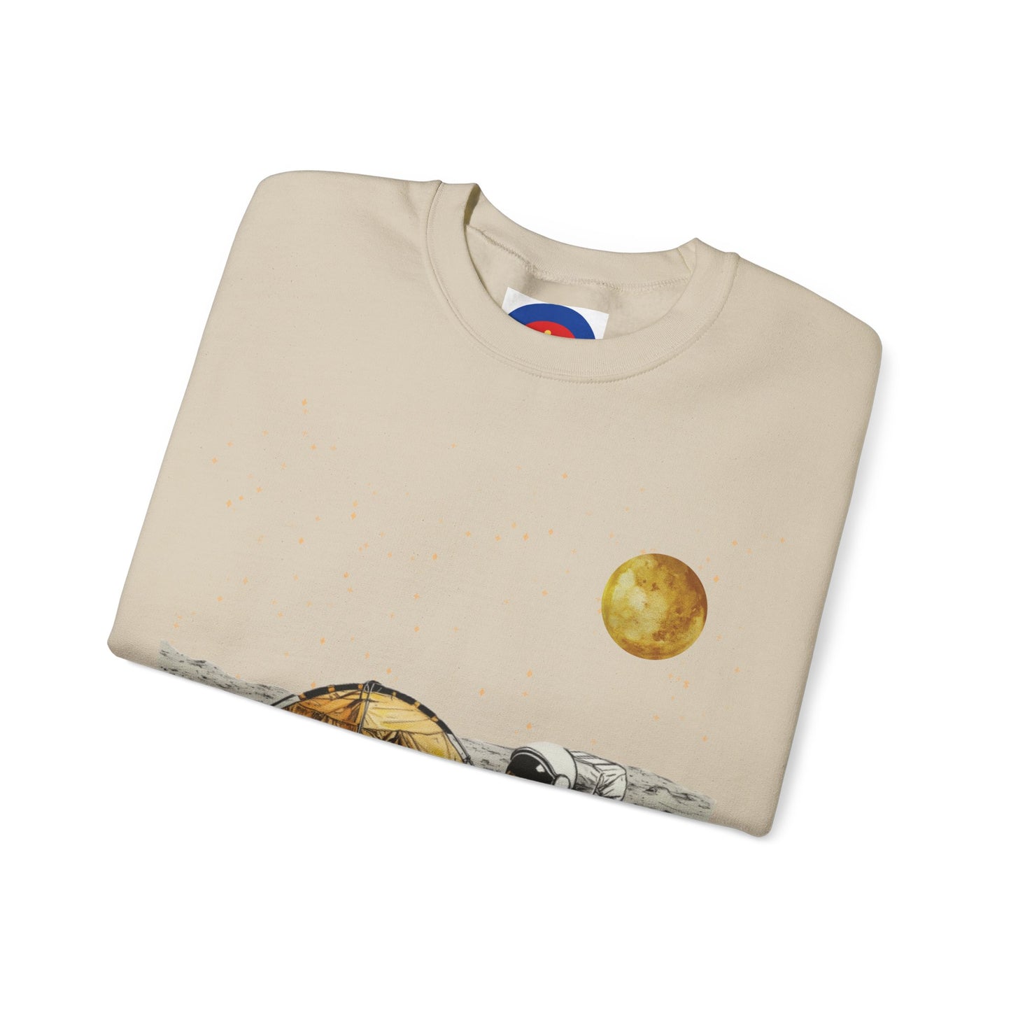 Astronaut Camping on the Moon Sweatshirt | Funny Moon Sweater