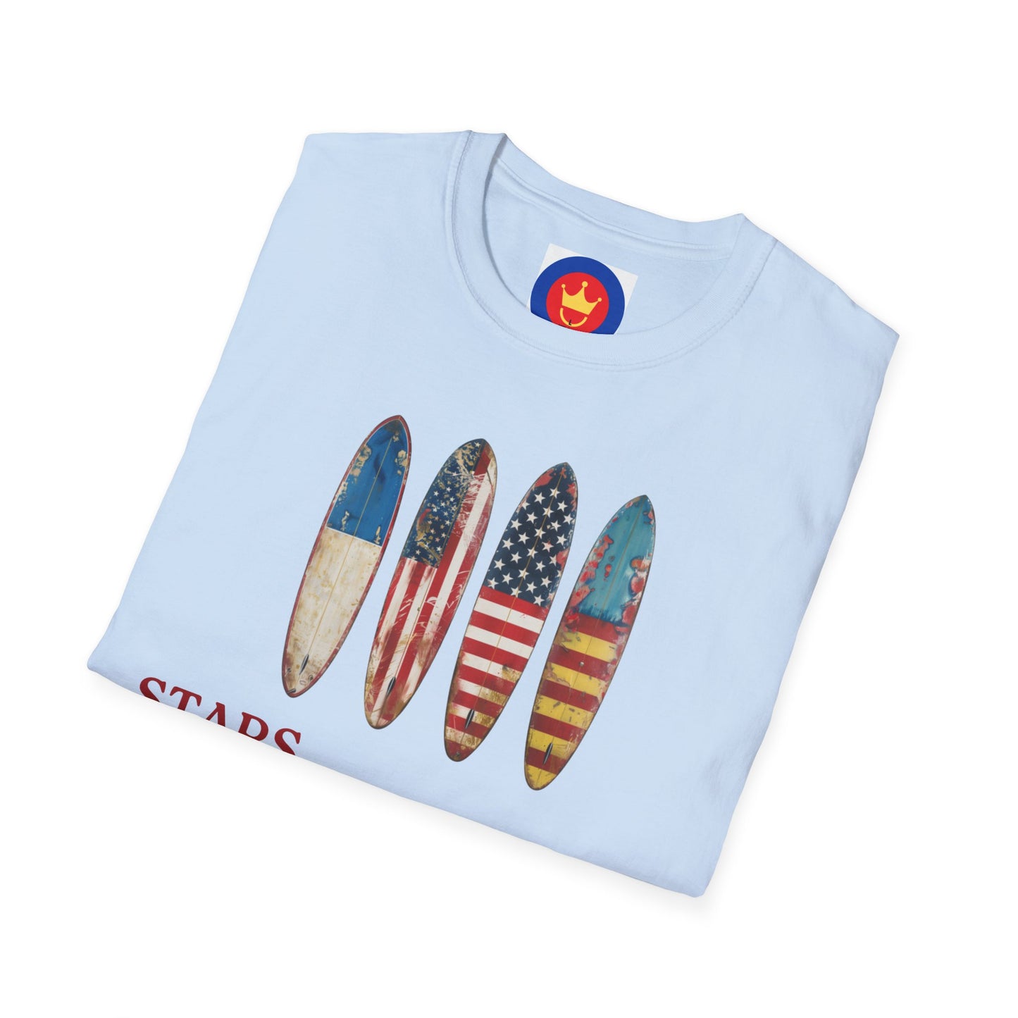 USA Flag Surf Unisex T-Shirt